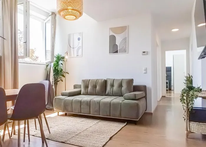 דירה Charming 6 With Living Modern Design Donaustadt *
