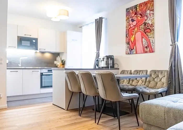 דירה Charming 6 With Living Modern Design Donaustadt *
